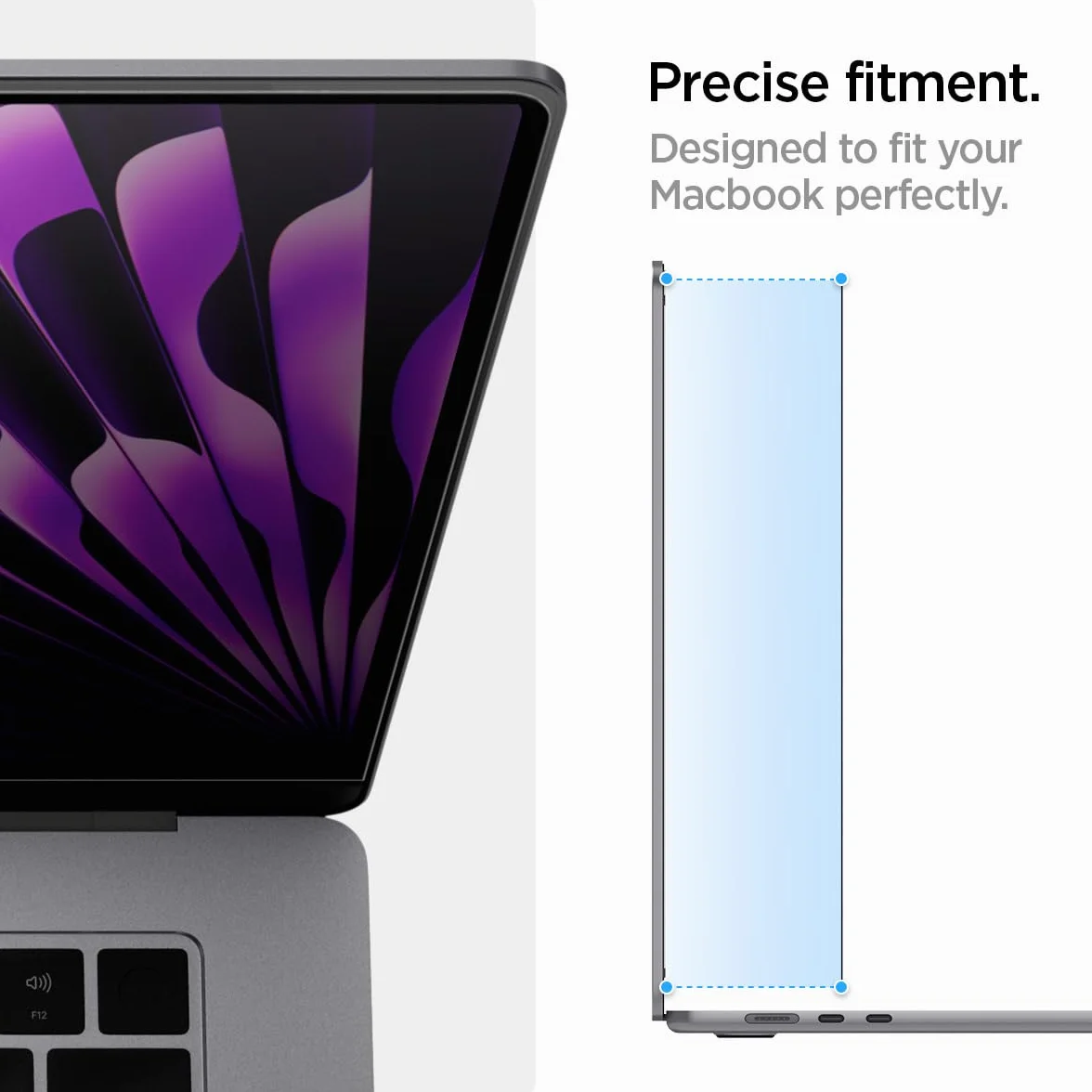 Spigen SafeView Magnetischer Blickschutzfilter für MacBook Air 15 Zoll (M5 2026 / M4 2025 / M3 2024 / M2 2022), Sichtschutzfilter, Blendschutz, Anti-Fingerabdruck, Abnehmbare Magnetfolie