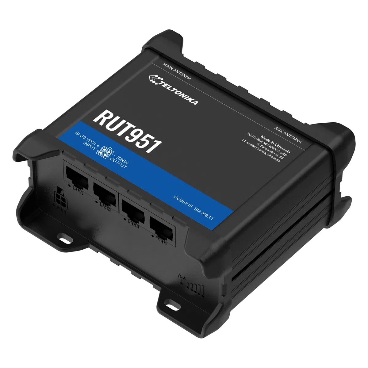 Teltonika RUT951 Industrial 4G LTE Router – Dual SIM, WAN Failover, Ethernet & Serial Interfaces, MEDIATEK Platform, RMS Ready