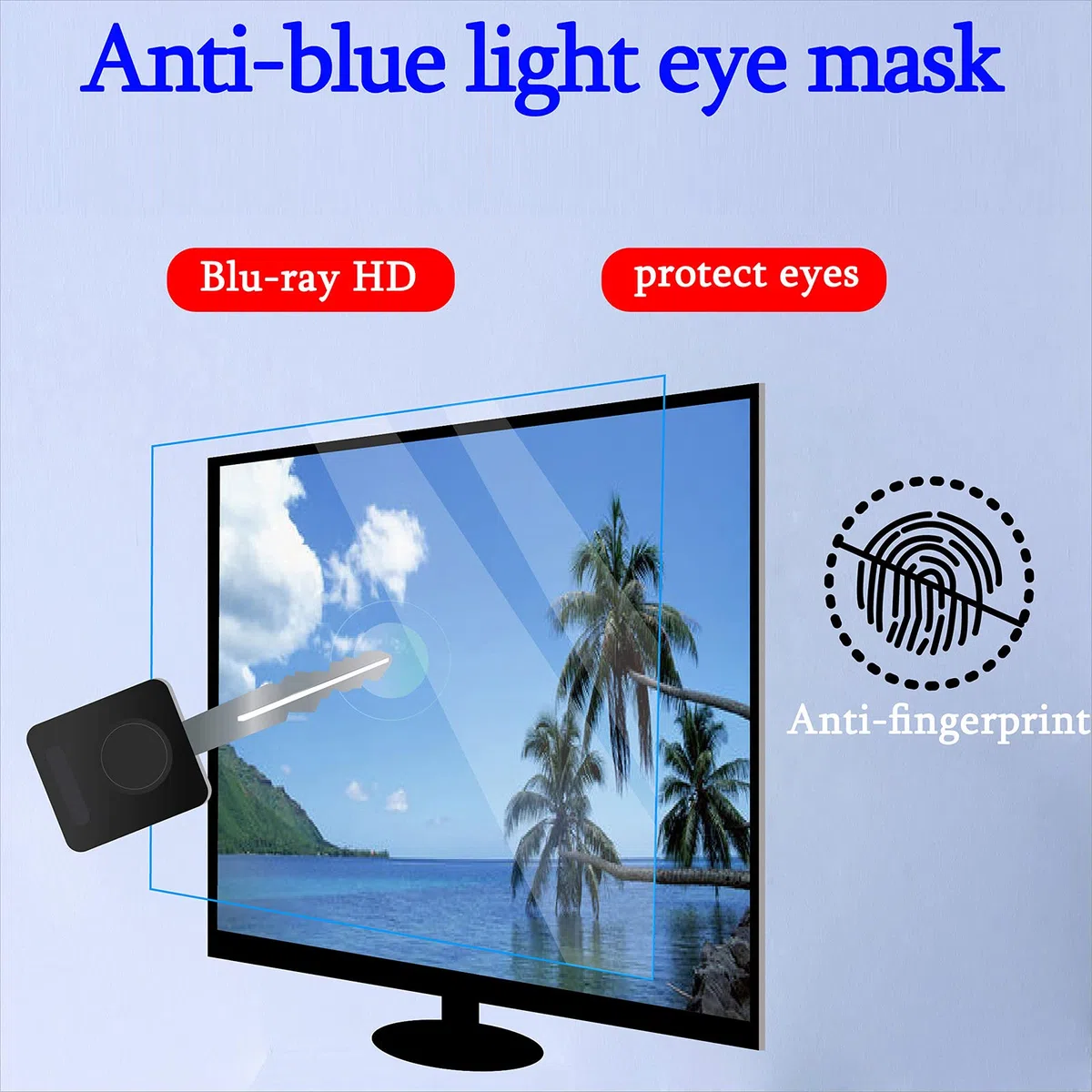 Desktop-Computer 17-27-zoll-bildschirmfolie Hd, Anti-blaulicht, Anti-Kratz-verletzungsbildschirm, Entlastet Die Augen des Computers Und Hilft Ihnen, Besser Zu Schlafen,18.5inch(410x230mm)
