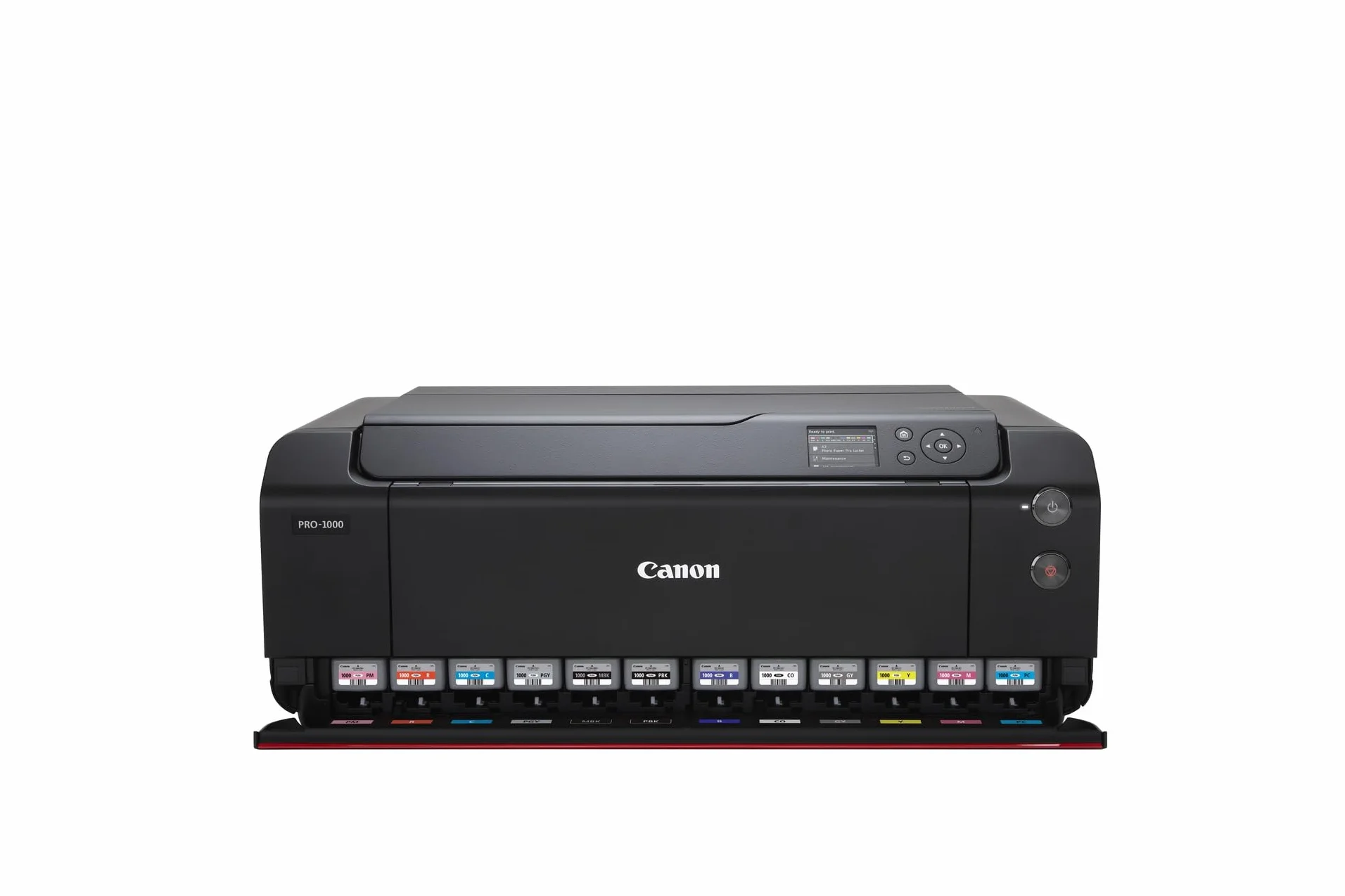 Canon imagePROGRAF PRO-1000 (DIN A2 Druck randlos, 12-Tintensystem, WLAN, LAN, 7,5 cm Farbdisplay), schwarz