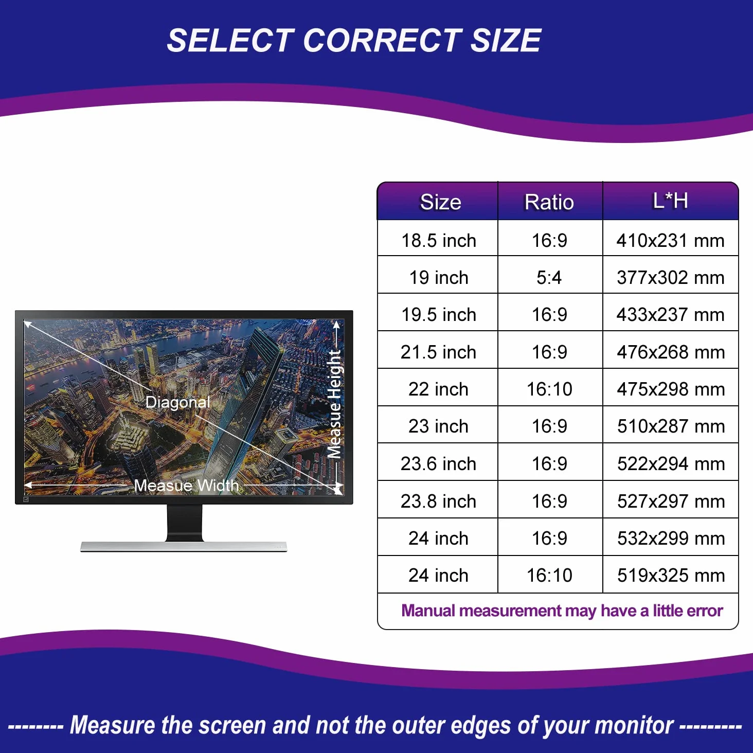 AiMok 21.5 Zoll Monitor Blickschutzfilter & Anti-Blaulichtfilter, Premium Privacy Filter, Blickschutz Folie für Computer & Desktop (21.5 Zoll, 477 x 268 mm, 16:9)