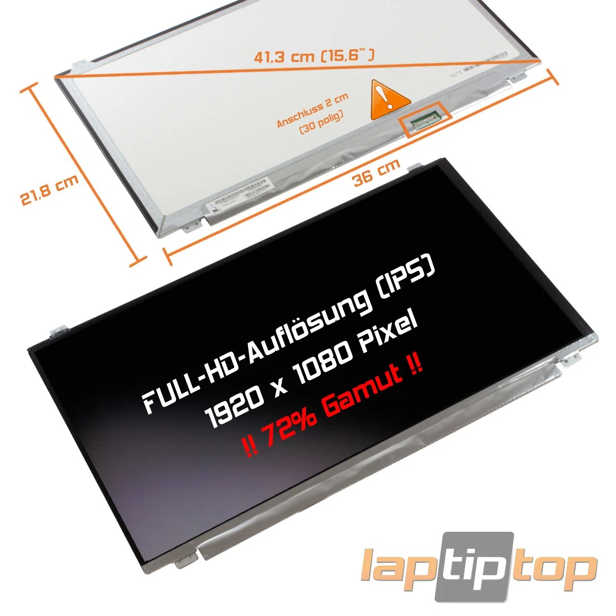 15,6" LED Display matt passend für LP156WF6(SP)(K1) Full-HD