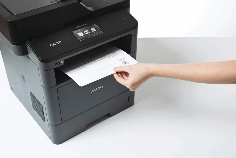 Brother DCP-L5500DN DCP A4 mono Laserdrucker (40 Seiten/Min., Drucken, scannen, kopieren, 1.200 x 1.200 dpi, Print AirBag für 200.000 Seiten)