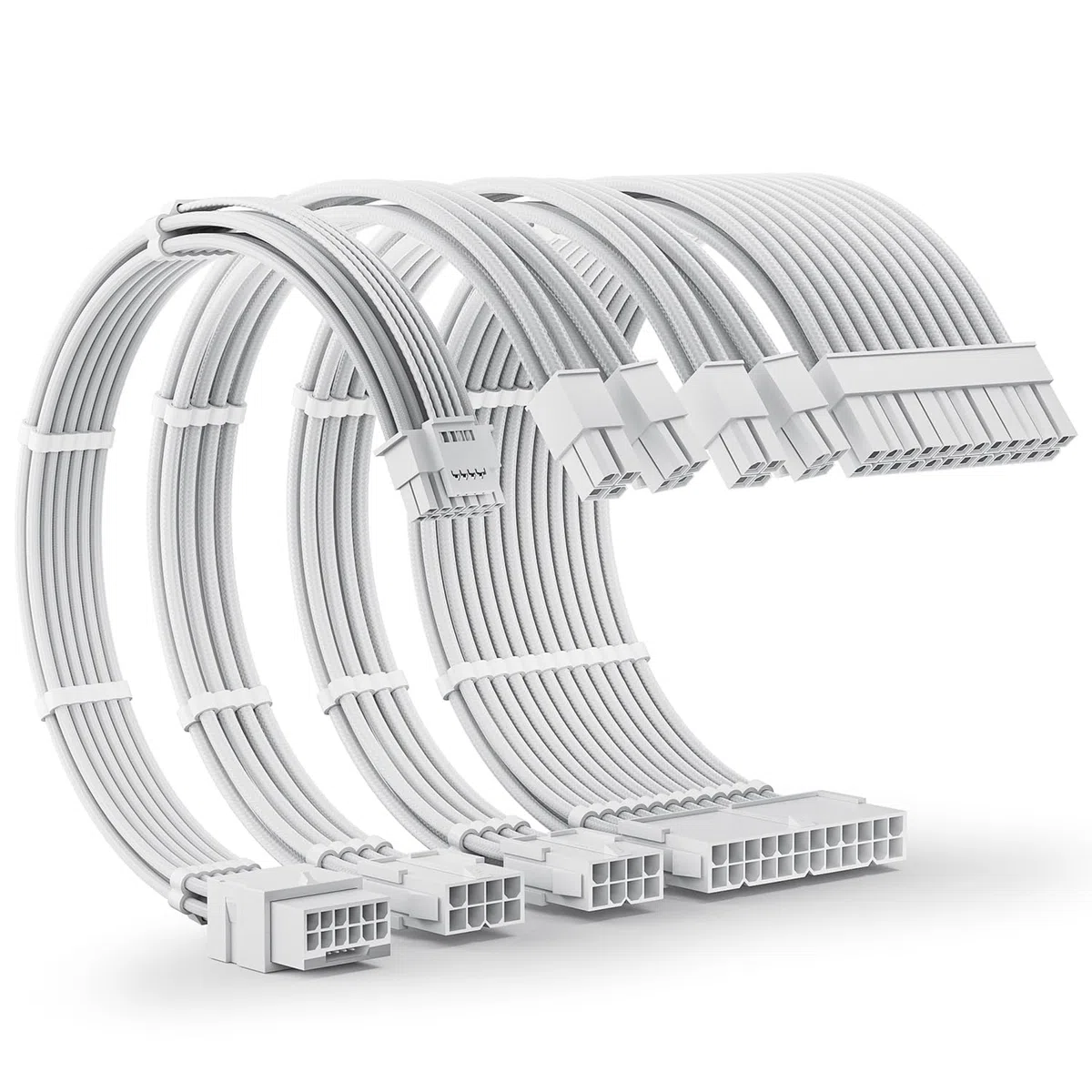 AsiaHorse PCIE 5.0 12VHPWR PSU Kabelverlängerung Kit [16AWG] Stromversorgungskabel Verlängerung-1x 24 Pin ATX /2x 8Pin (4+4) EPS für CPU / 1x16(12+4) Pin 12VHPWR Kabel für GPU 4090/5070/5080/5090 30CM