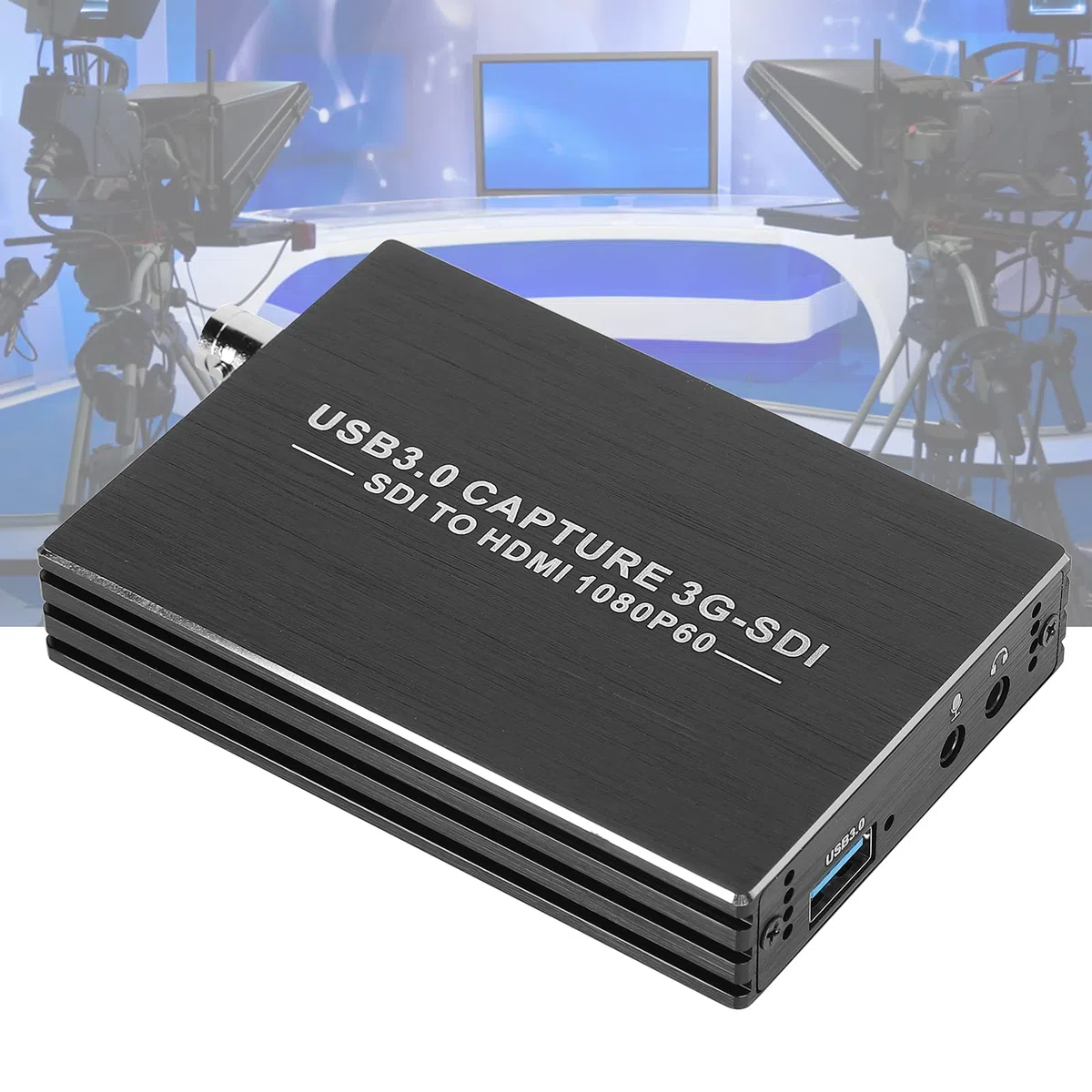 Goshyda Video Capture Card, 1080P SDI zu HD Multimedia USB3.0 USB2.0 Port Converter Mit Langer Lebensdauer für Heimvideo