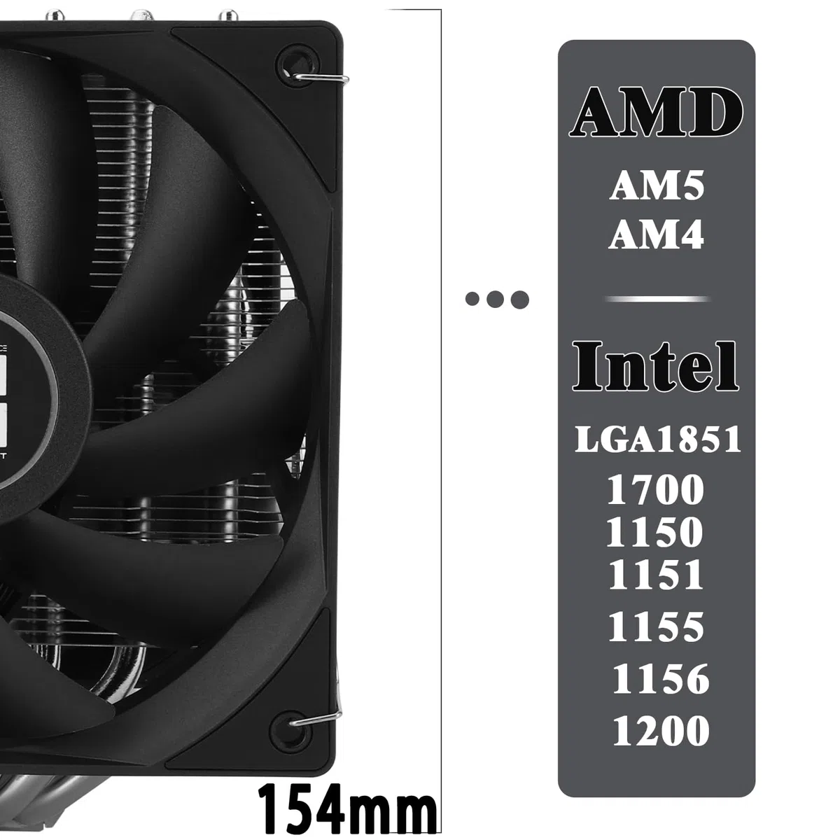 TR-Thermalright Phantom Spirit 120 SE CPU Kühler,Doppelturm mit 7 Heatpipes,Dual TL-C12B V2 CPU Lüfter für AM5/AM4, Intel lga1851/1700/115x/1200,154mm High PC Kühlung