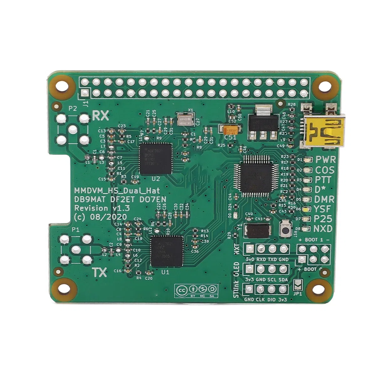 Mumusuki MMDVM Duplex Hotspot Board MMDVM Duplex Hotspot Board, Duplex Hotspot Modul Unterstützt USB Temperaturkompensiertes Kristall Duplex Hotspot Modul Computerkomponenten für