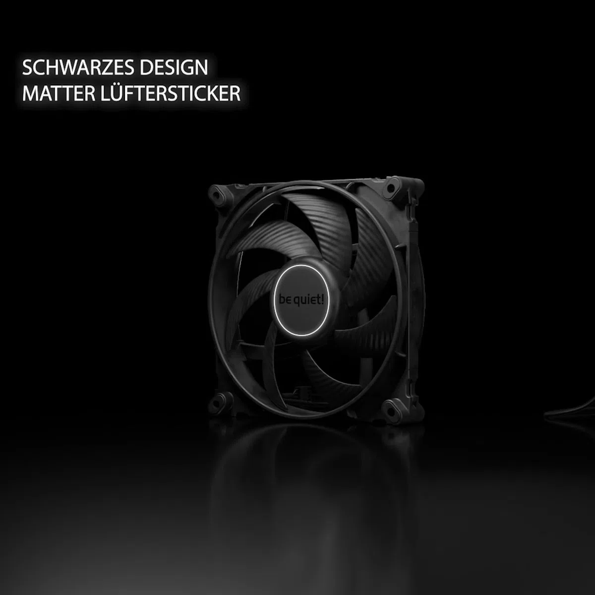 be quiet! Silent Wings Pro 4 140mm PWM Lüfter, optimierte Lüfterblätter, außergewöhnlich hohe Performance, Speed Switch für maximale PWM-Drehzahl, 6-Pol-Lüftermotor Fluid-Dynamic-Lager, Schwarz, BL099