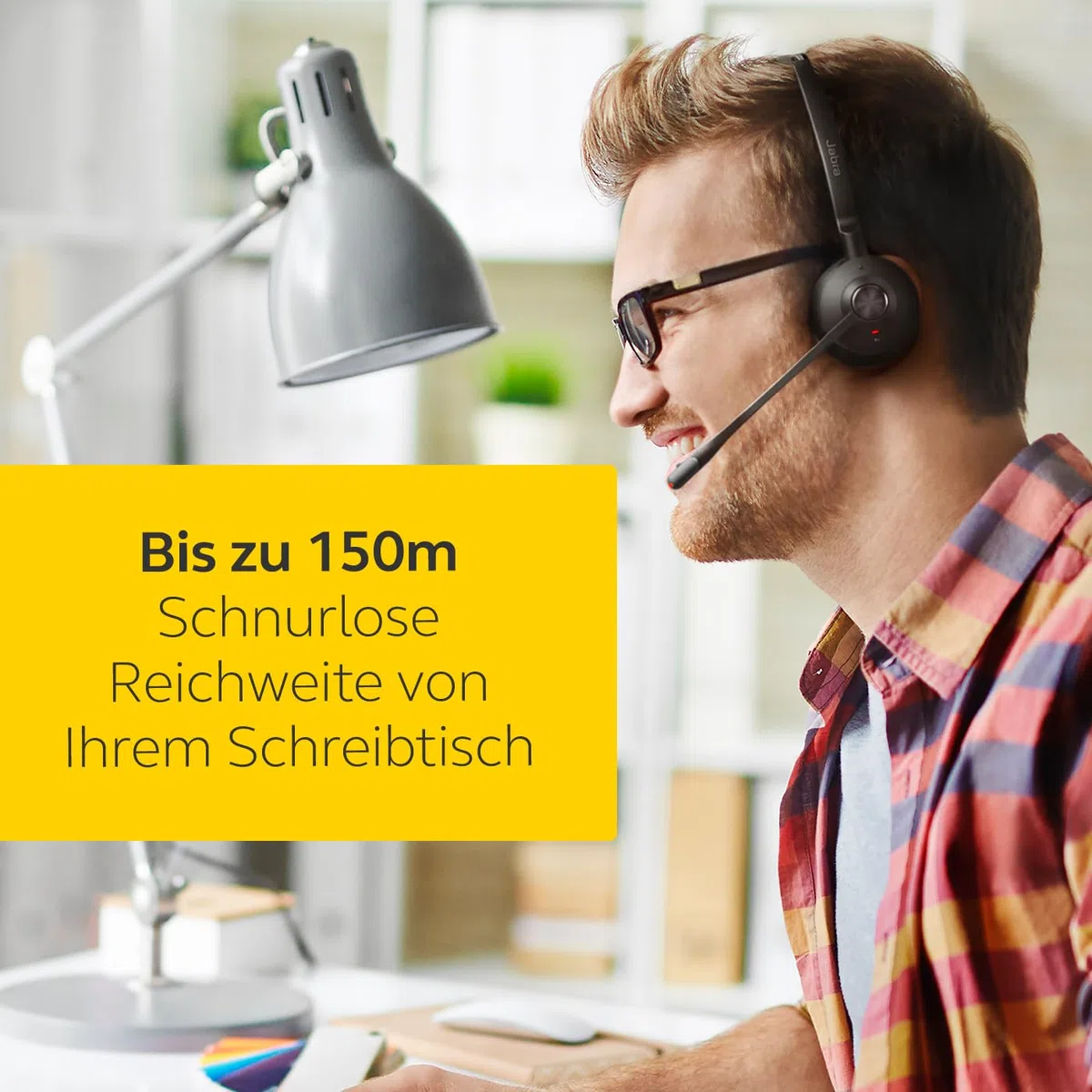 Jabra Engage 75 SE Mono Headset with Headband pad, Base, Power Supply, 1.5m USB-C to USB-A Cable, Desk Phone Cable, Quick Start Guide, Warranty and Warning (Safety leaflets)