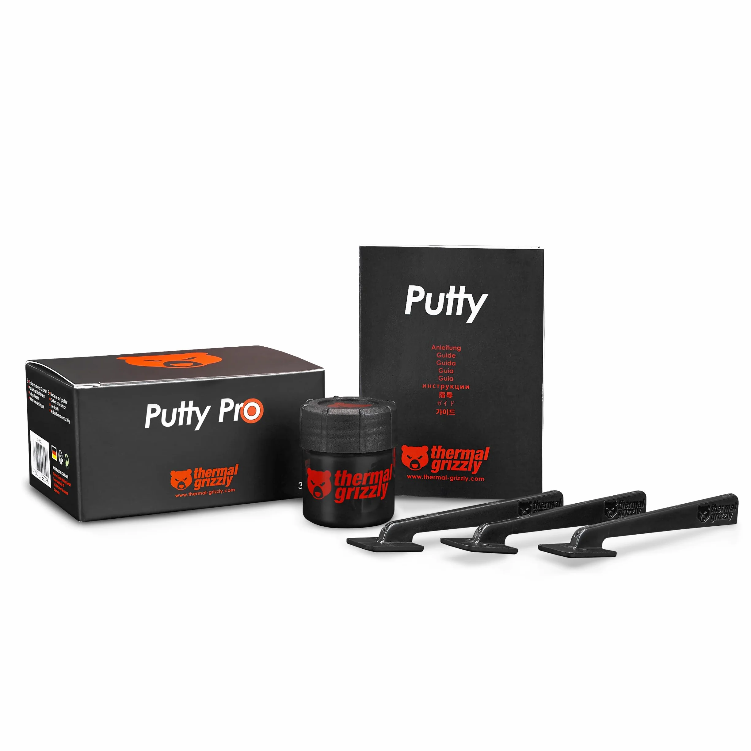 Thermal Grizzly - TG Putty Pro - 30 g - Hochleistungs Thermal Putty, elektrisch Nicht leitend - Sehr hohe Wärmeleitfähigkeit - Für GPU und PCB