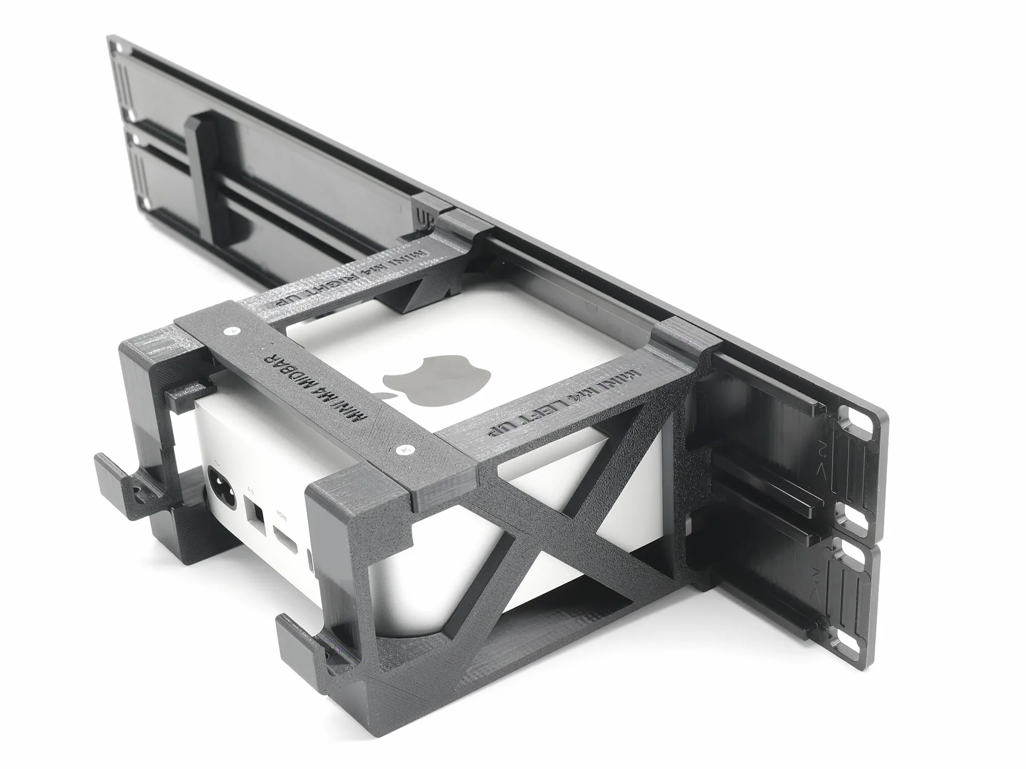 Rack Mount for 3X Apple Mac mini M4 with Remote on/Off Button no keystones