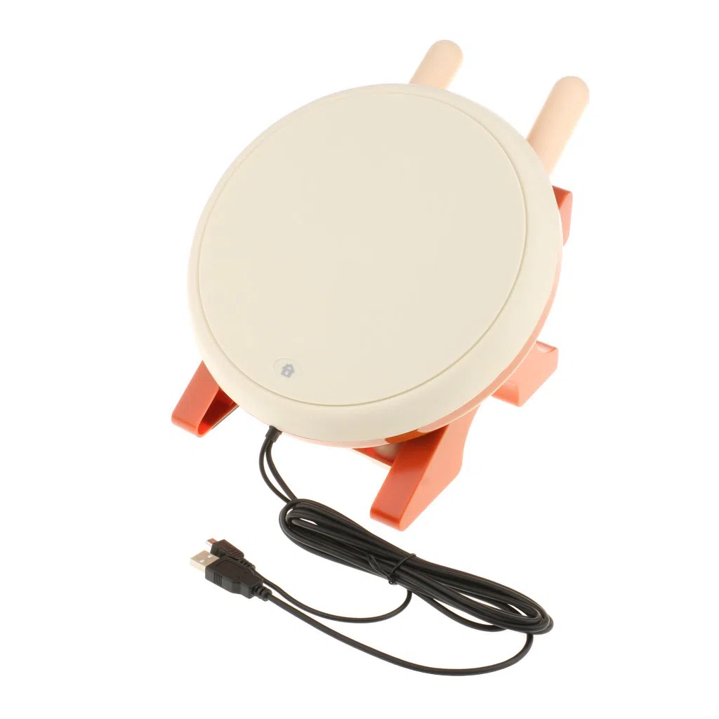 dolity Taiko Taiko-Trommel no tatsujin Controller Taiko Instrument + Stab und Halterung für Sony PS4 Slim Pro