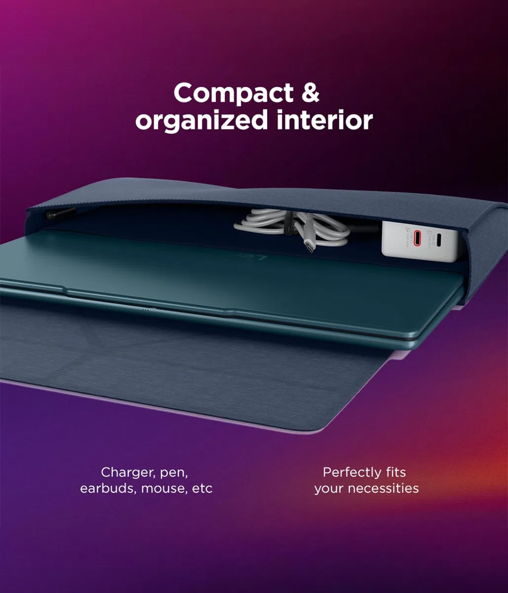 Lenovo Yoga Tote Sleeve | Flexibel Laptophülle 16 Zoll | Schlank und Leicht | Farbe Cosmic Blau
