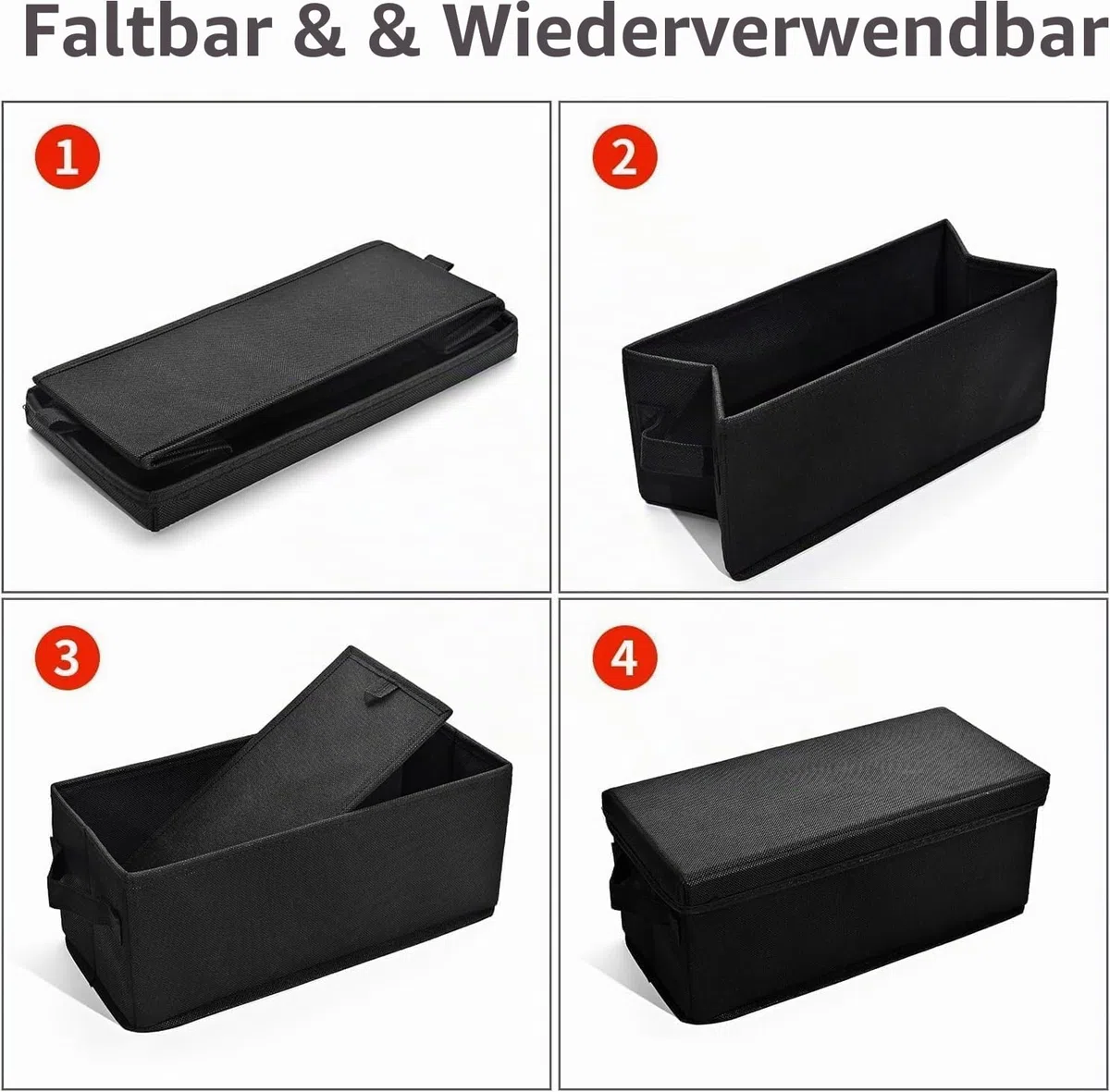 UENTIP CD-Aufbewahrungsbox, 1 Stück, CD-Hülle, 33,5 x 15 x 13,5 cm, Behälter für 240 CDs in vollen Juwelenhüllen, 480 CDs in schlanken Hüllen und 1320 CDs in CD-Hüllen (black, 8pack-black)