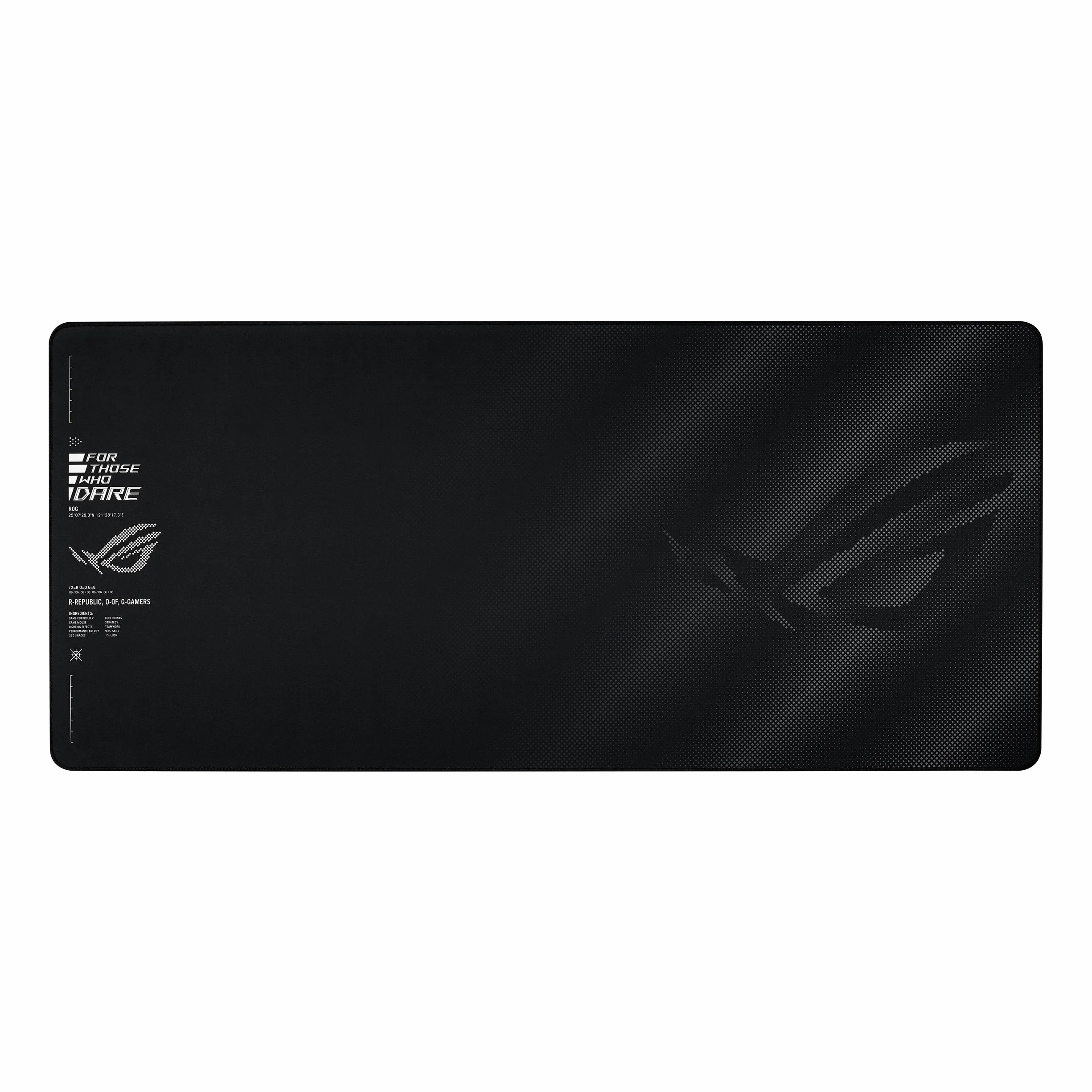 ASUS ROG Sheath II XXL Gaming-Mauspad (900 x 400 mm großes Mousepad, kühlendes Gewebe, optimierte Oberfläche für Esport und Gaming, ausfransungssichere, flach genähte Kanten, Schwarz)