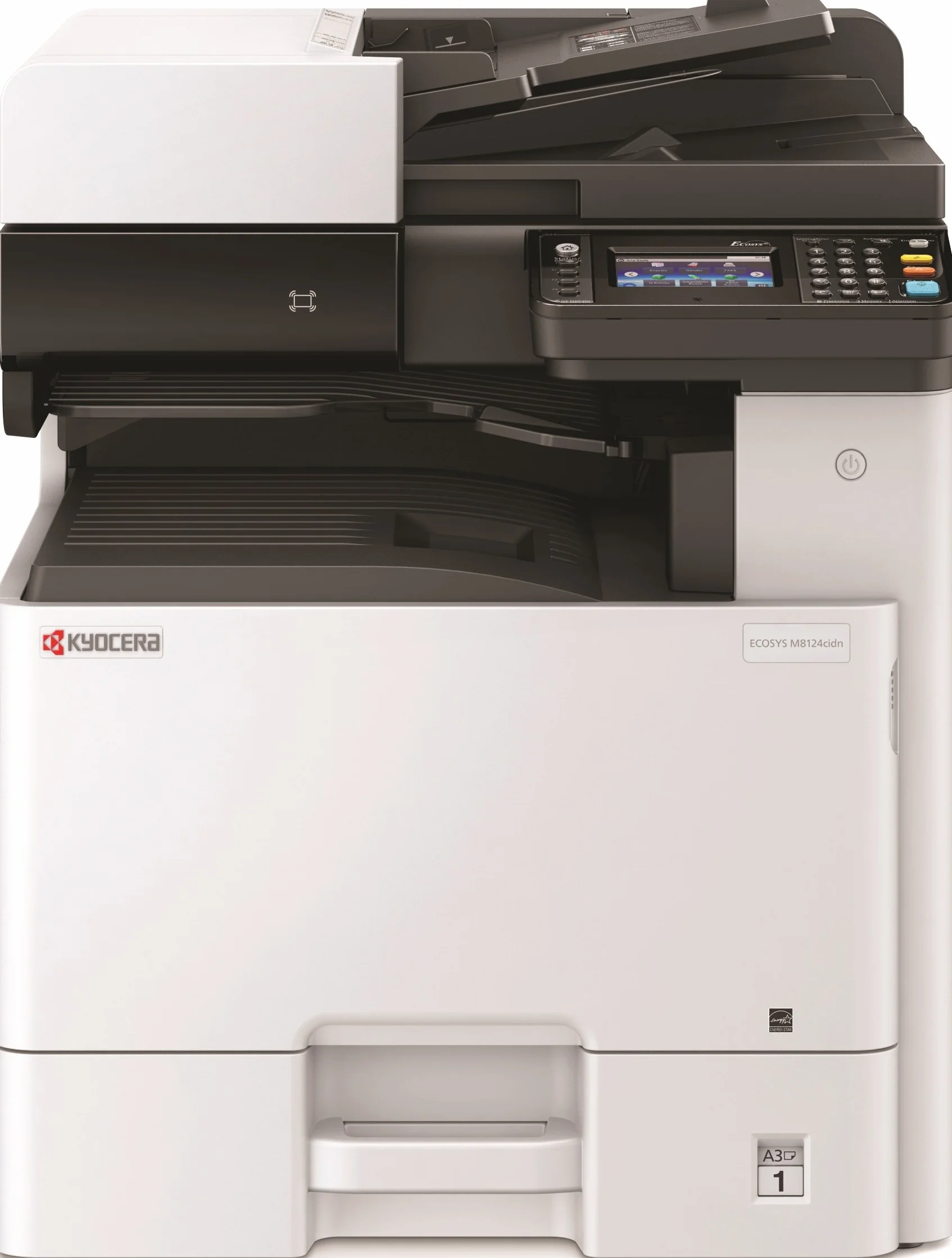 Kyocera Ecosys M8124cidn Farblaserdrucker Multifunktionsgerät: Drucker Scanner Kopierer, 24 Seiten pro Minute. Din A3 Drucker inkl. Mobile-Print-Unterstützung für Smartphone und Tablet
