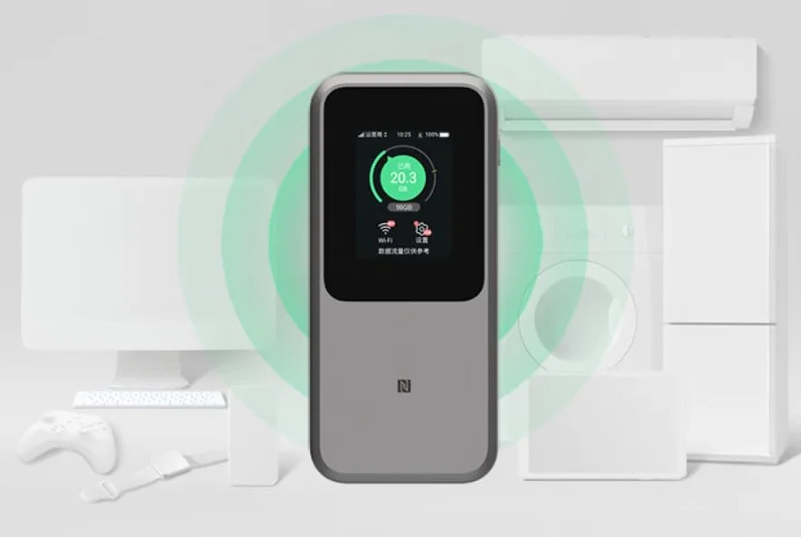 ZTE U50 Pro 5G Tragbarer WiFi 6 3600Mbps Hotspot-Router mit SIM-Kartensteckplatz 10000mAh 27W Schnellladung