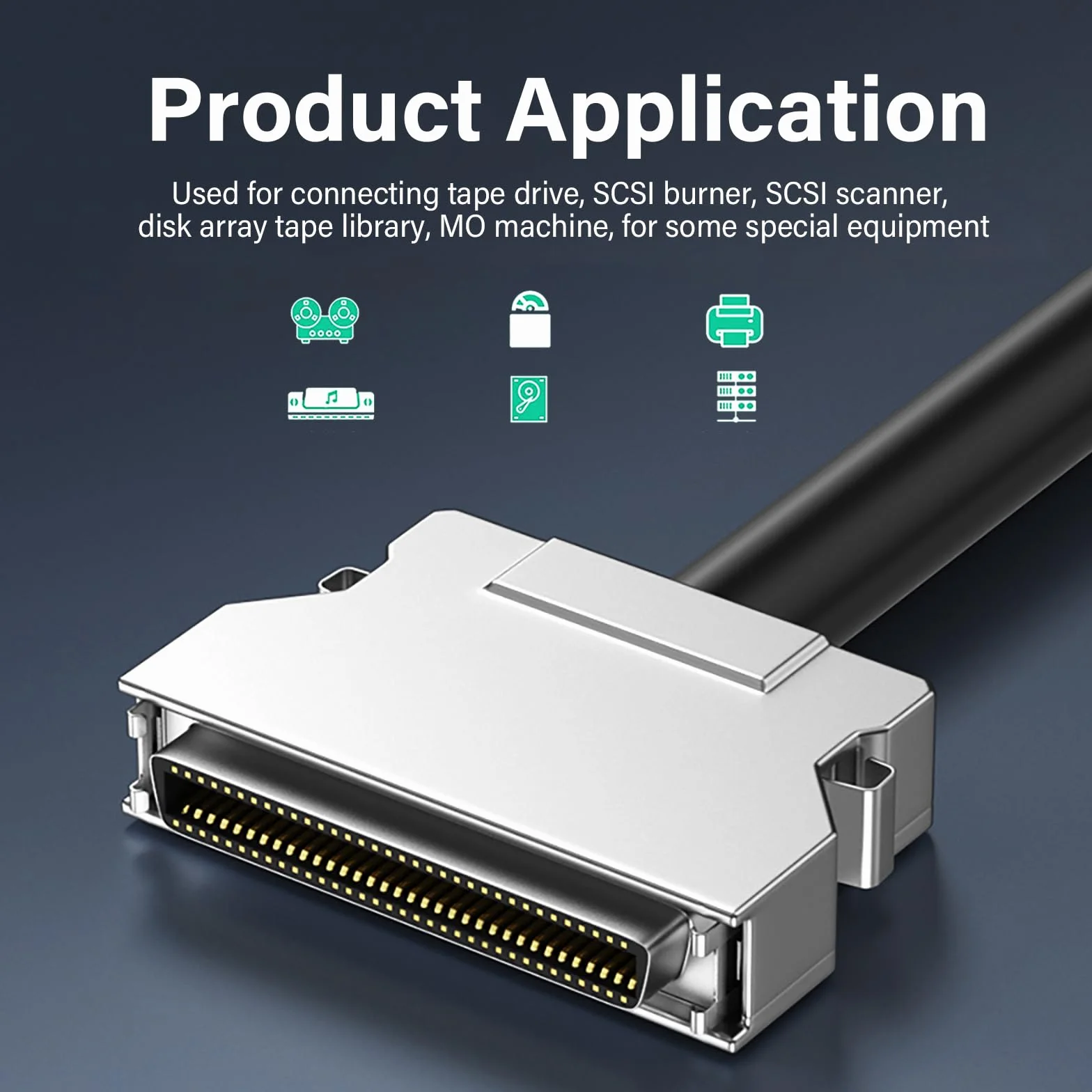 SCSI Kabel SCSI Kabelbuchse 28 AWG Draht Für Bandlaufwerke Scanner CN14P CN20P CN26P CN36P CN50P CN68P