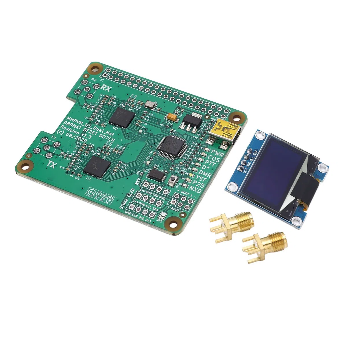 Mumusuki MMDVM Duplex Hotspot Board MMDVM Duplex Hotspot Board, Duplex Hotspot Modul Unterstützt USB Temperaturkompensiertes Kristall Duplex Hotspot Modul Computerkomponenten für