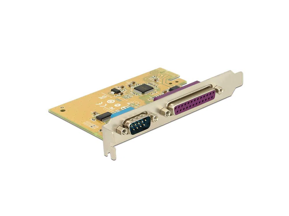 Delock PCIe x1 Seriell 1x parallel 1x