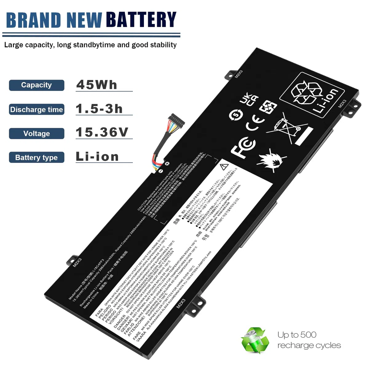 ASUNCELL 15.36V/45Wh L18C4PF3 Laptop Akku für Lenovo Ideapad C340-14API C340-14IML C340-14IWL S540-14API S540-14IML S540-14IML Touch, L18C4PF3 L18M4PF4 L18M4PF3 L18C4PF4