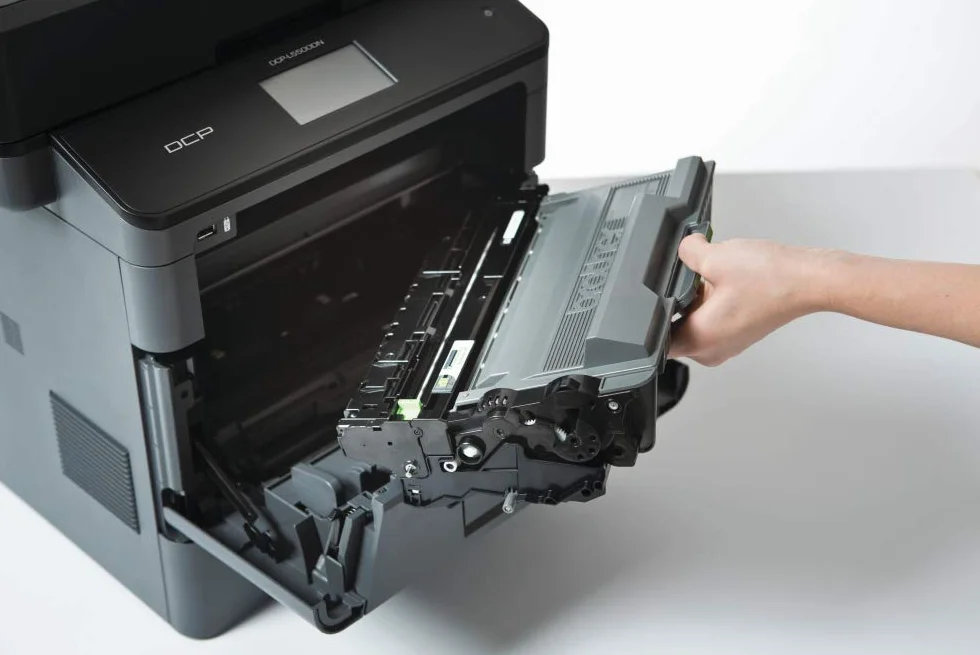 Brother DCP-L5500DN DCP A4 mono Laserdrucker (40 Seiten/Min., Drucken, scannen, kopieren, 1.200 x 1.200 dpi, Print AirBag für 200.000 Seiten)