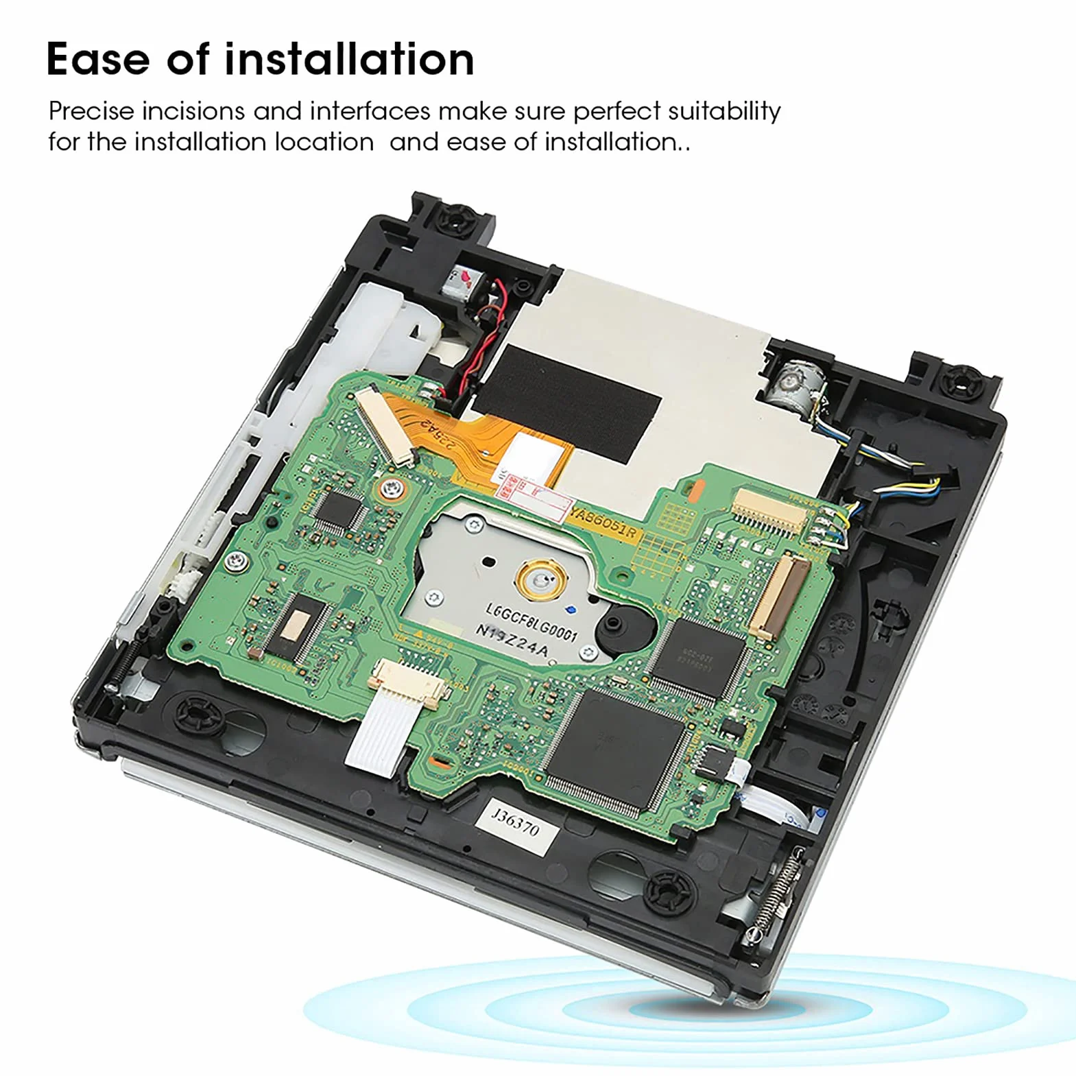 cersalt DVD-ROM-Laufwerk für Nintendo DVD-Laufwerk ersetzen Einfache Installation Professionelles Design Lange Lebensdauer Praktisch für die Wii D2E-Konsole Wii D2E