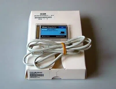 3COM Megahertz 10/100 LAN CardBus PC Card mit Xjack Connector 3CXFE575CT, NEU