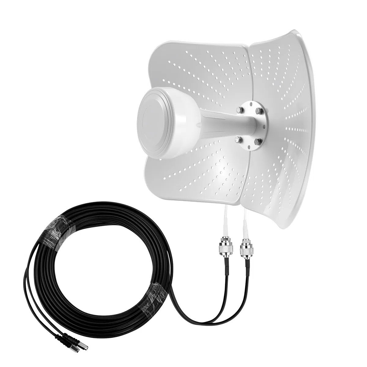 22dBi Gain 4G LTE 5G Antenne Outdoor Dual Band,600-6000MHzMimo Directional Antenne, Kompatibles Signal, Richtungs-MimoRouter, Externe Antenne SMA/TS9, 2 x 10M Kabel