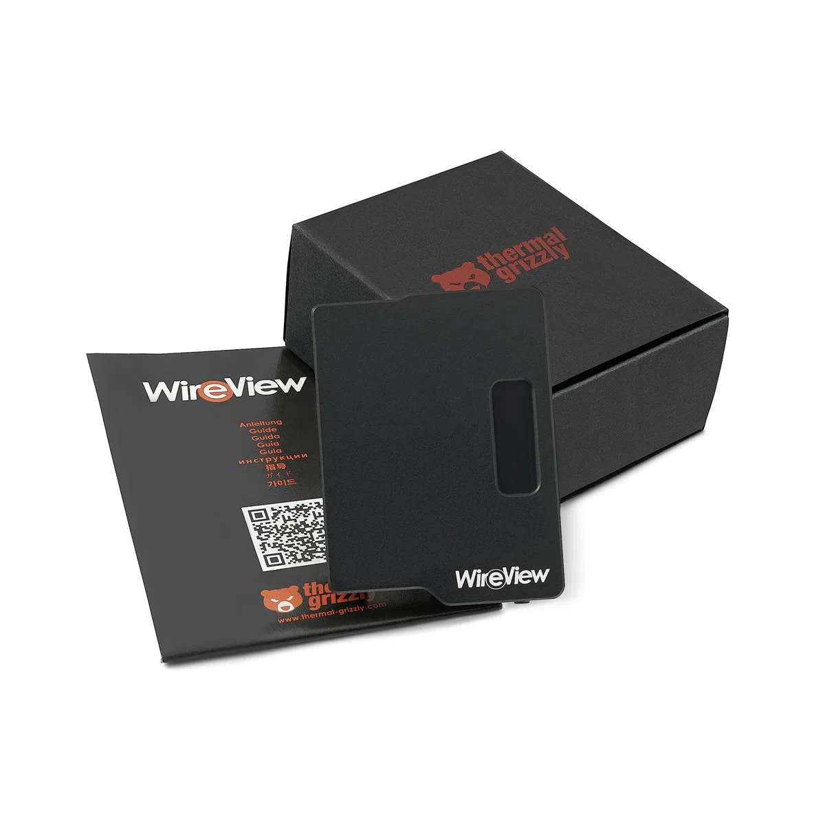 Thermal Grizzly - WireView - 3x8 Pin - Ausrichtung Normal - Messung des Stromverbrauchs von GPUs - OLED Display zur Anzeige der Leistungsaufnahme - PCIe-Stromanschluss