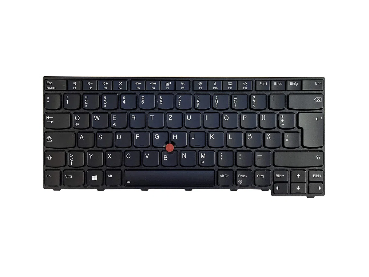 Lenovo ThinkPad T460s T470s Ersatztastatur mit Hintergrundbeleuchtung, Deutsch QWERTZ, Schwarz, TrackPoint, OEM Qualität, FRU-kompatibel 01YT100 01YR046