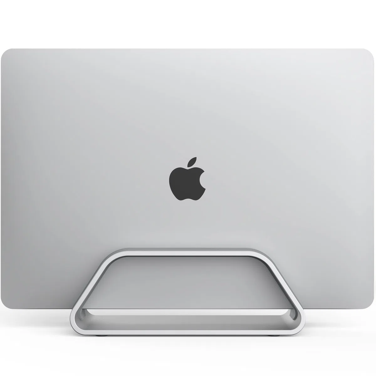 HumanCentric Vertikaler Laptop-Ständer für MacBook, kompatibel mit MacBook Pro Ständer, MacBook Air Ständer, Aluminium, silberner