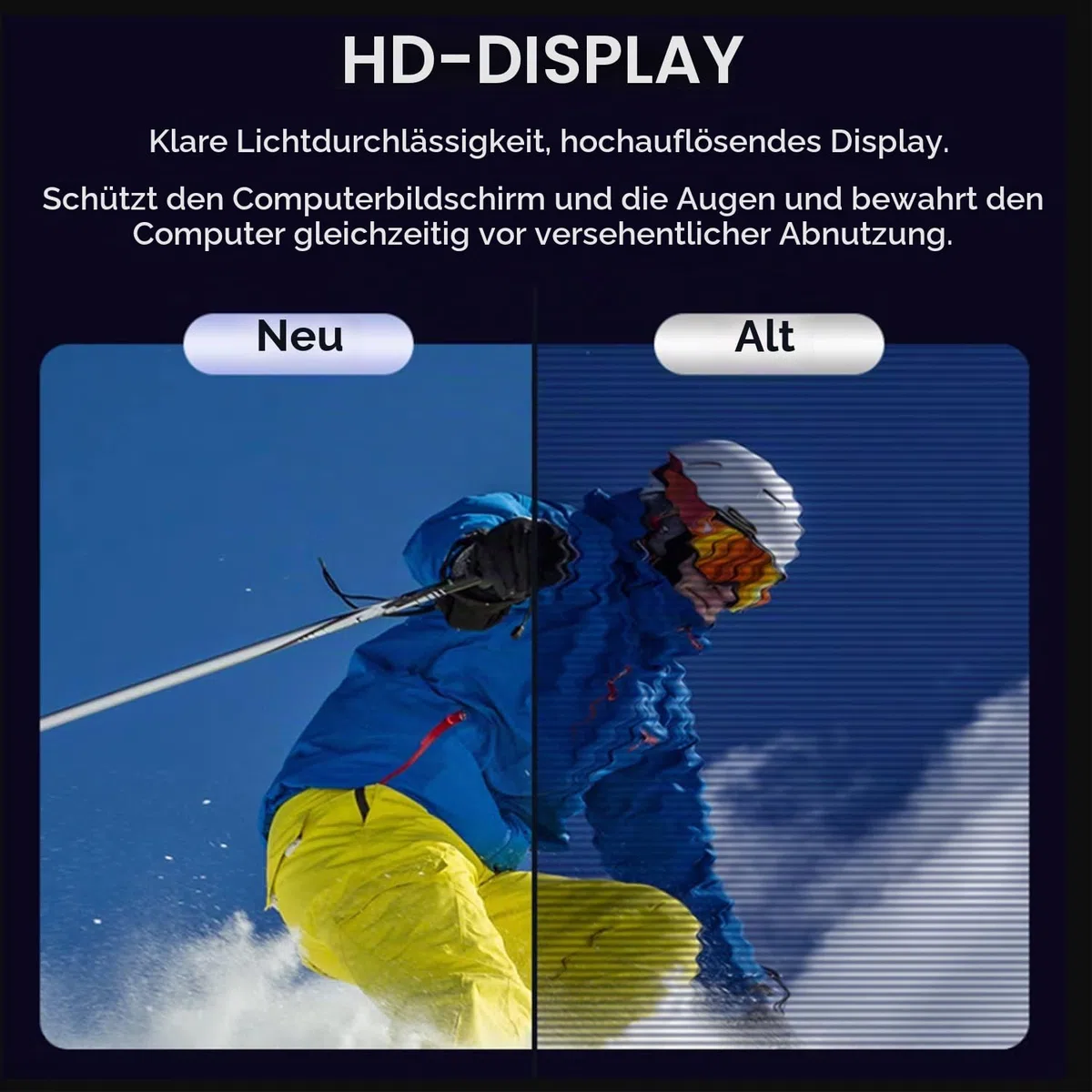 Blickschutzfolie 24 zoll 16:9 für Monitor Hängenden,Anti-Blaulicht 24" Sichtschutzfolie Bildschirm, Blendschutz Sichtschutz Monitor, Abnehmbar Computer Privacy Screen für Büro