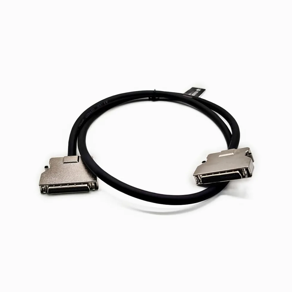 Elecbee SCSI 50-poliger männlich auf männlich, Splitter, verriegelt Stecker auf Verriegelung, Buchse für Kabel, 1 meter