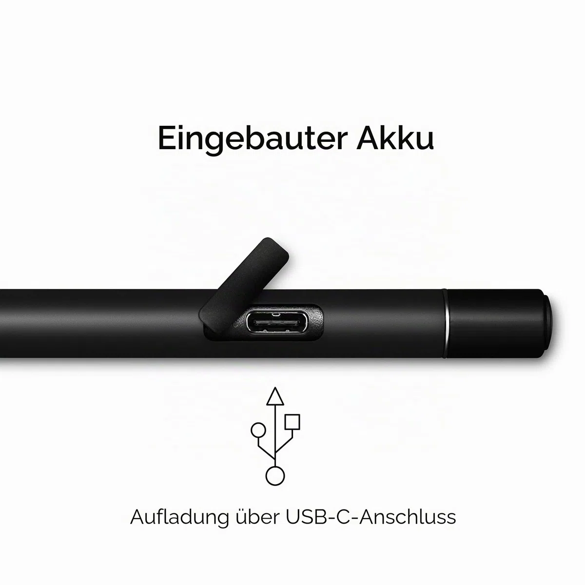 Bamboo Ink Plus-Active Stylus (wiederaufladbar, mit 4.096 Druckstufen & Neigungserkennung zum präzisen Zeichnen, Schreiben & Kommentieren auf stiftfähigen Windows 10-Geräten) schwarz