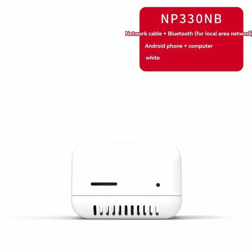 1PCS NP330 USB 2.0 Print Server USB2.0 Mini -Druckerserver 100mbit / S RJ45 -Verbindung für Androids -Telefone EU -Stecker