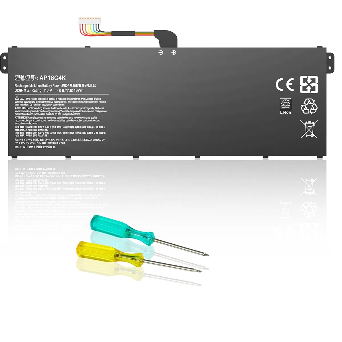 AP18C4K Laptop Akku Kompatibel mit Aspire 5 A515-43 A515-43G A515-44 A515-44G Spin 3 SP314-54N SP314-54N-54XS A515-43G-R05T A515-43G-R1SJ A514-52G-521W A515-44G-R26L A515-43-R057
