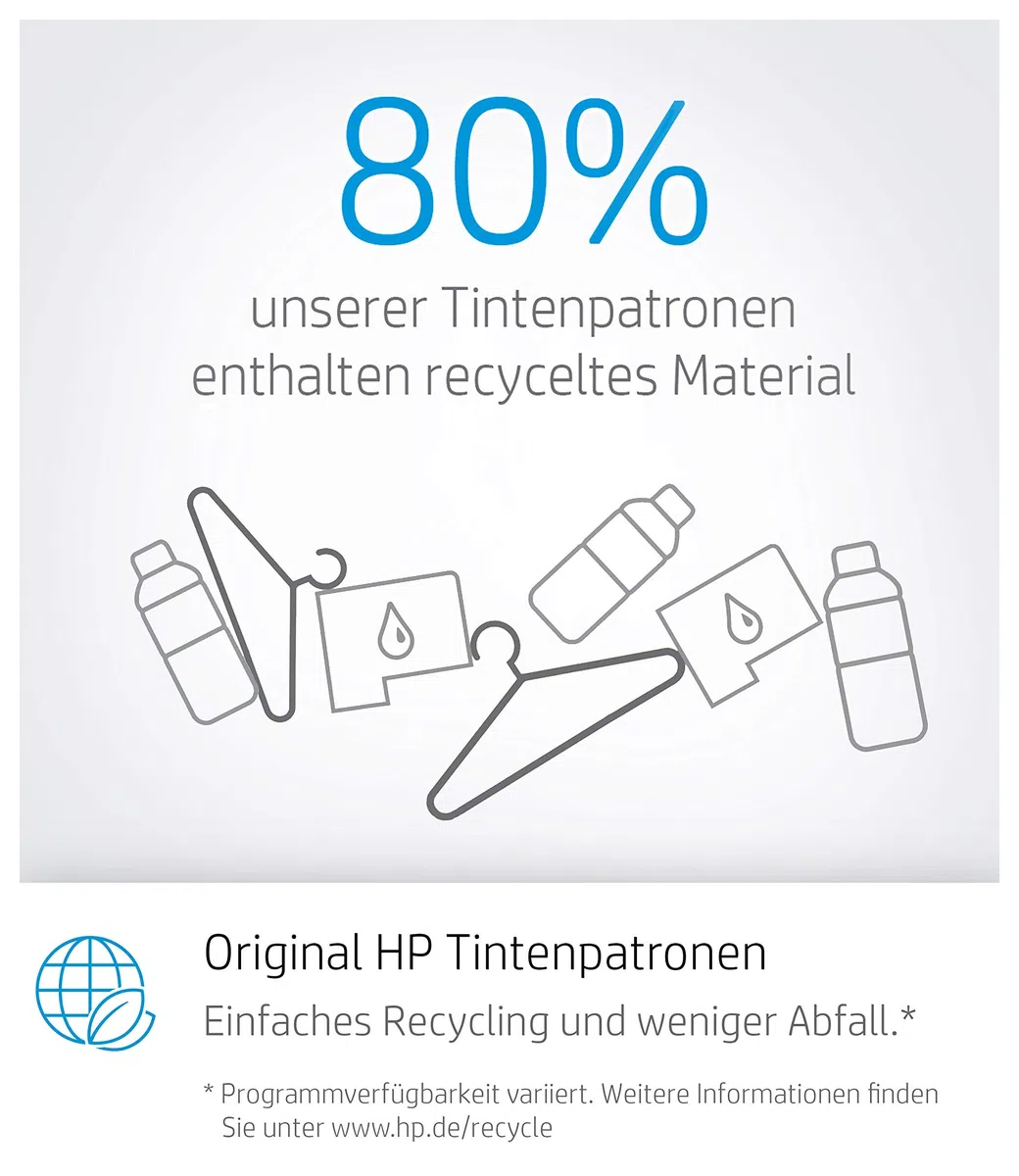 HP 304XL (N9K08AE) Original Druckerpatrone Schwarz mit hoher Reichweite für HP DeskJet 26xx, 37xx, ENVY 50xx
