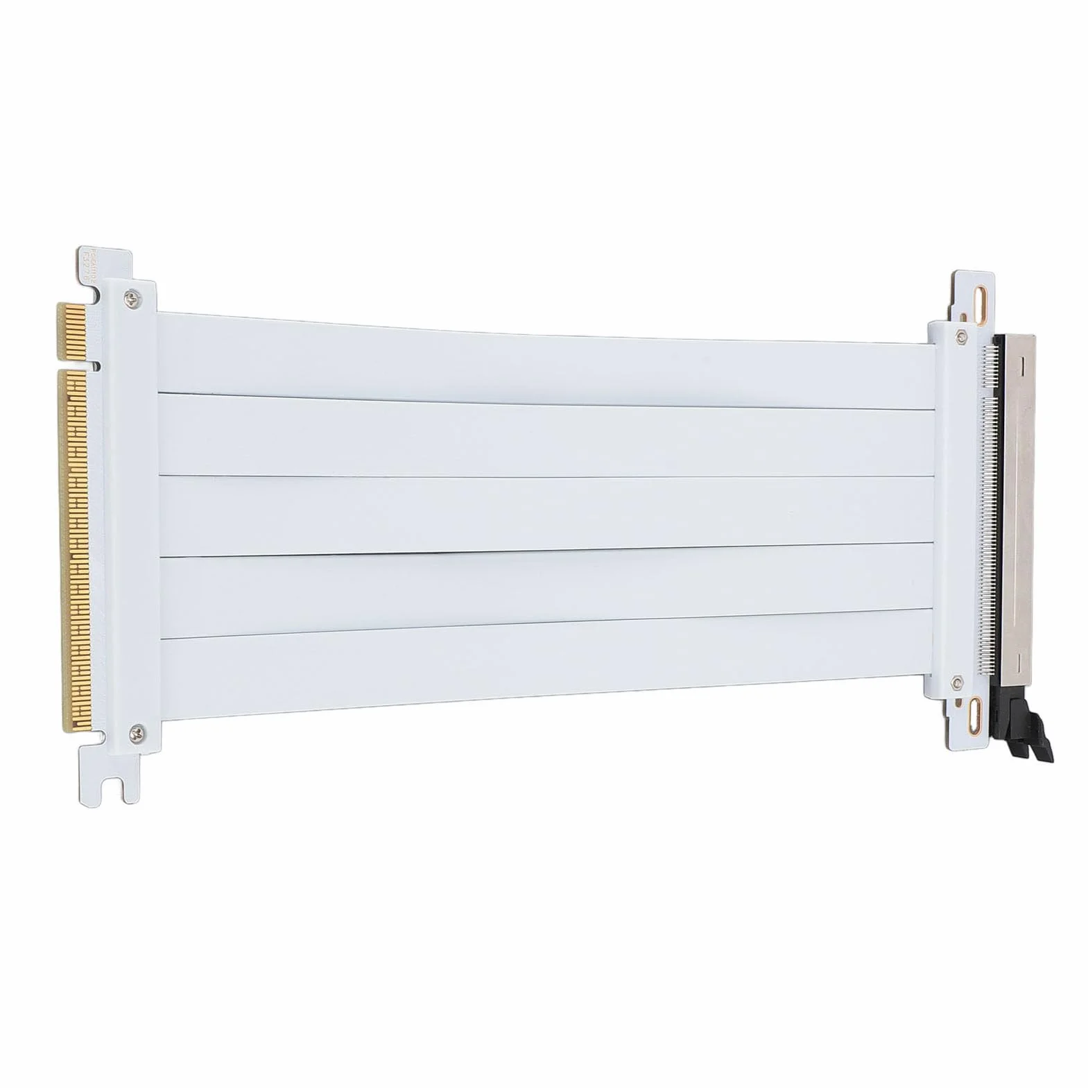 GPU PCIE 5.0 Riser -Kabel Langlebige GPU -Verlängerungskabel Kabel Adapter für AI Anwendungen und Wasserkühlsysteme PCB WEISE (20 cm)