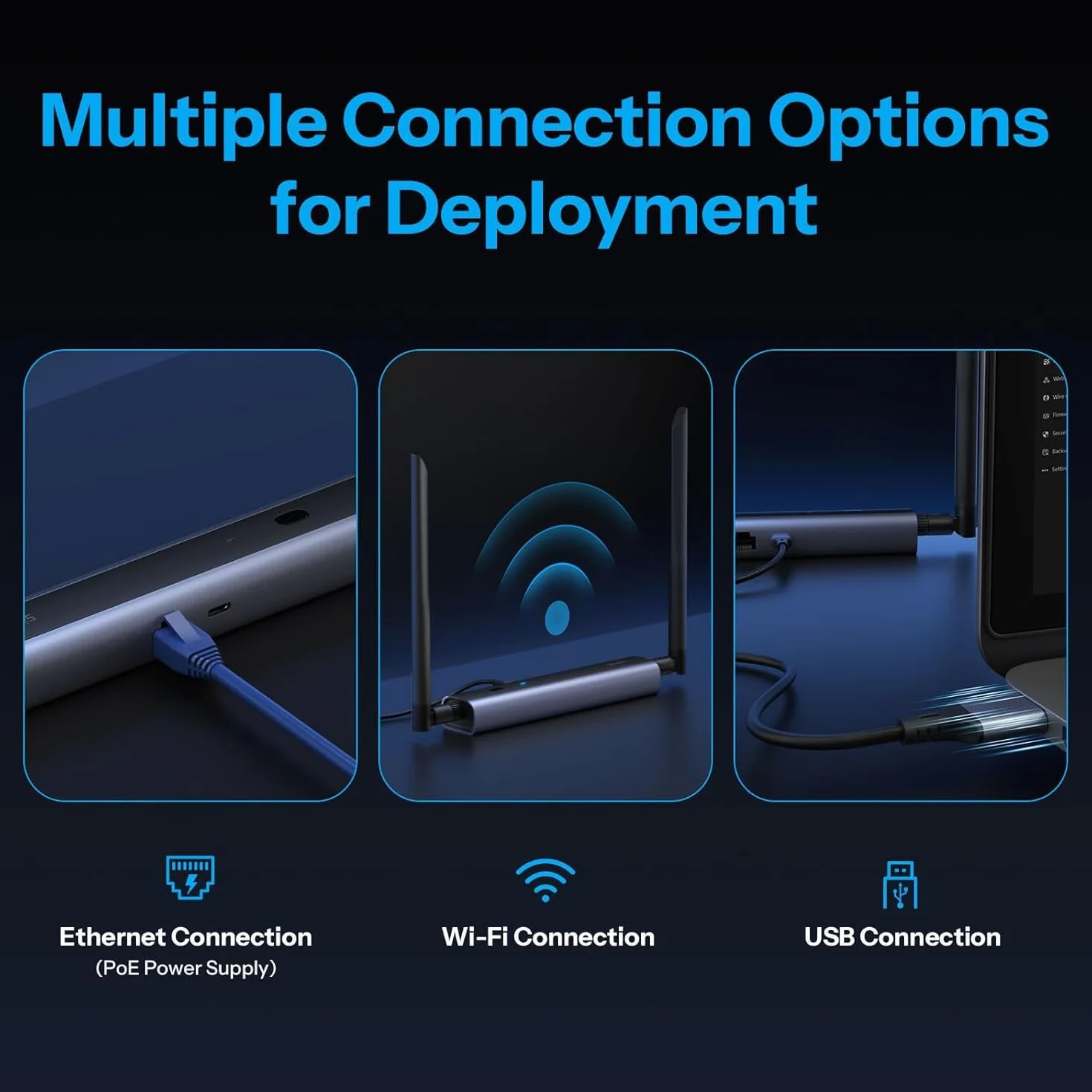 SONOFF Zigbee/Thread PoE Dongle Max, unterstützt Ethernet-, Wi-Fi- und USB-Verbindungen, Zigbee-Gateway mit EFR32MG24&EFR32D0, Stick für Home Assistant oder Zigbee2MQTT