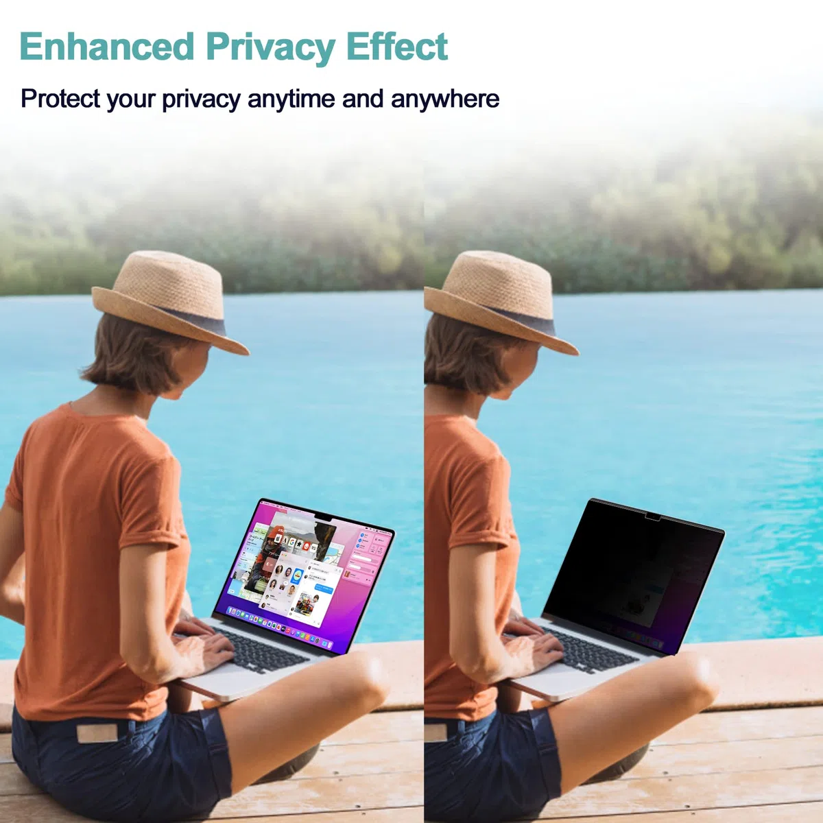 IPROKKO Magnetischer Blickschutzfilter MacBook Pro 14 Zoll 2026-2021 (M5/M4/M3/M2/M1), Abnehmbar Anti Glare Blaulicht Mac Blickschutzfolie Sichtschutz Sichtschutzfilter Laptop Privacy Screen Protector