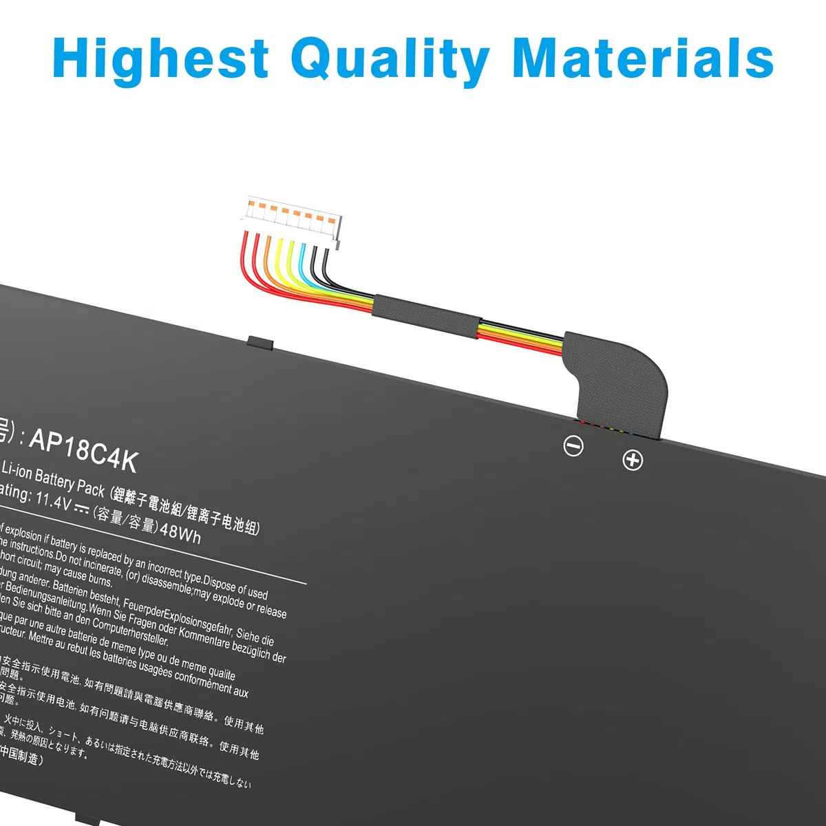 AP18C4K Laptop Akku Kompatibel mit Aspire 5 A515-43 A515-43G A515-44 A515-44G Spin 3 SP314-54N SP314-54N-54XS A515-43G-R05T A515-43G-R1SJ A514-52G-521W A515-44G-R26L A515-43-R057