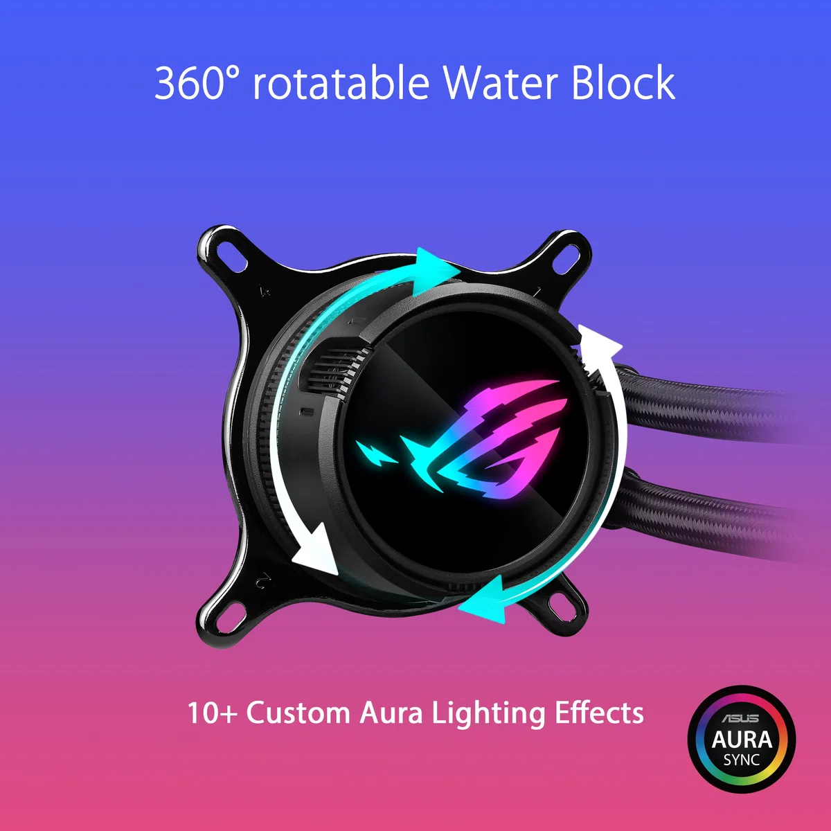 ASUS ROG Strix LC III 360 ARGB All-in-One Flüssig-CPU-Wasserkühlung schwarz (DREI adressierbare ROG ARGB-Lüfter, Anti-Vibrations-Gummi, kompatibel mit Intel LGA 1700, 1200, 115X, AMD AM5, AM4)