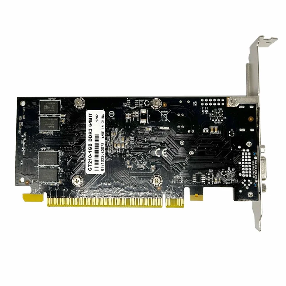 QTHREE Geforce GT 210 1G D3 64-bit Grafikkarte, 1x HDMI, 1x VGA, Low Profile Grafikkarten, Desktop-Grafikkarte für PC, PCI Express x16, DirectX 11