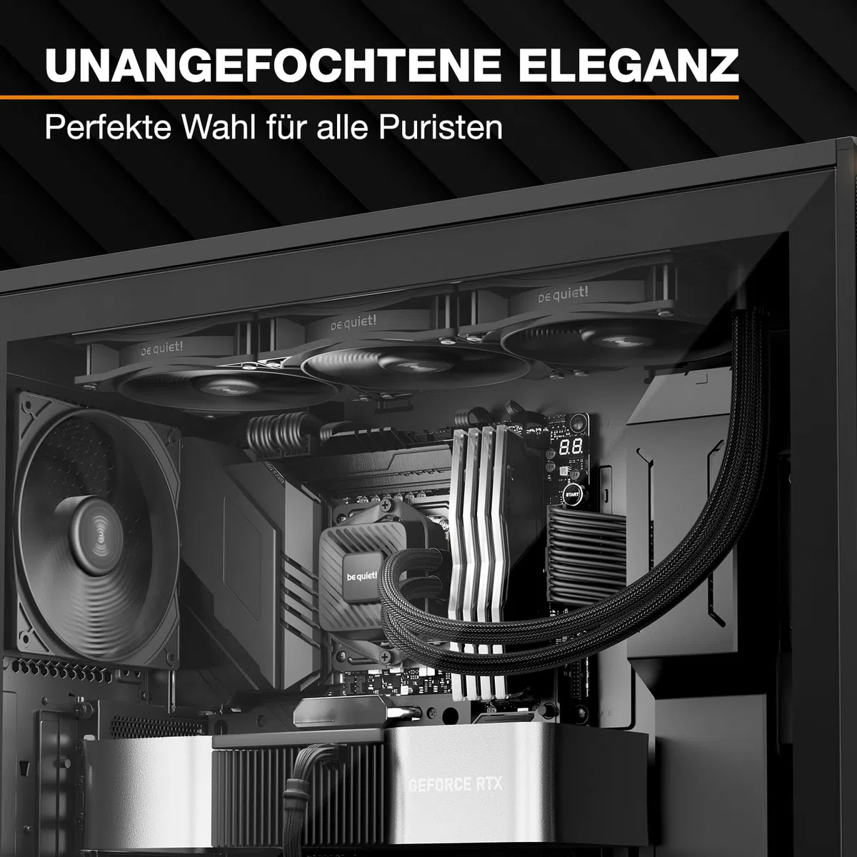 be quiet! Pure Loop 3 360 mm All-in-One-Wasserkühlung für übertaktete AMD/Intel-Systeme, 3x Pure Wings 3 120 mm PWM high-speed Lüfter, hoher statischer Druck, flüsterleise PWM-Pumpe