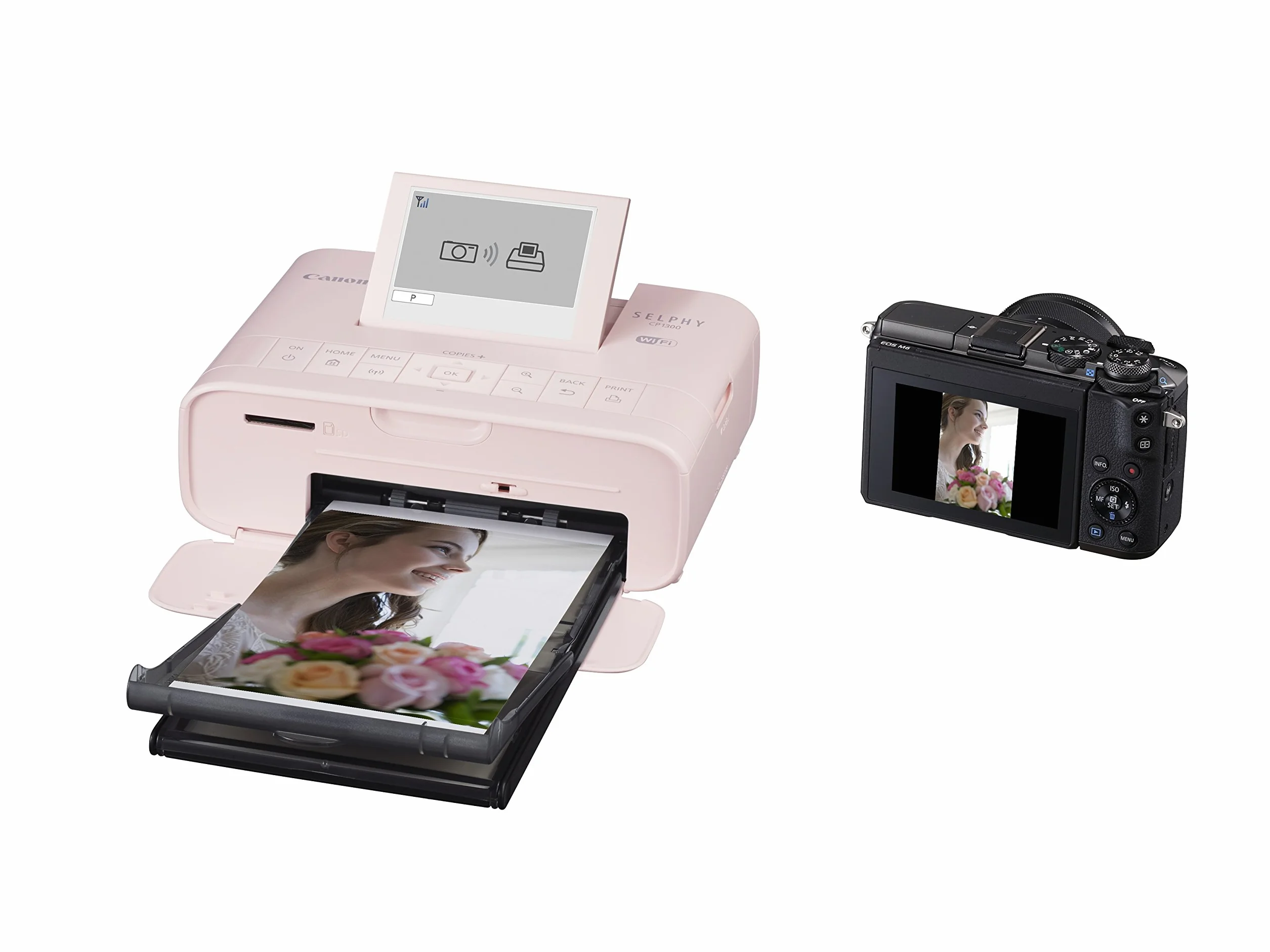 Canon SELPHY CP1300 Compact Photo Printer - Pink